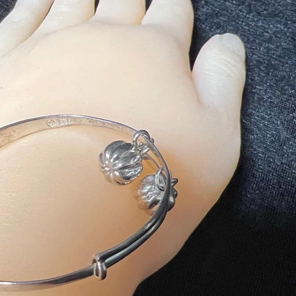 Hawaiian Sterling Silver Kids Bangle Bracelet